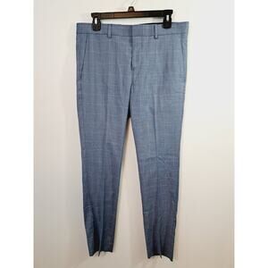 RW&CO Slim Fit Coupe Etrote Gray Dress Pants 31X32 Windowpane